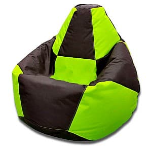 Пуф Beanbag Pear Chess XXL Black Green