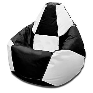 Fotoliu Beanbag Pear Chess XXL Black White