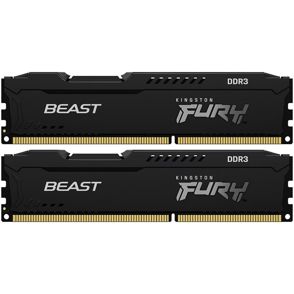 RAM Kingston Fury Beast 16GB DDR3-1600MHz (KF316C10BBK2/16)