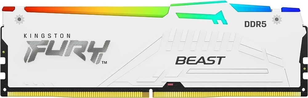 Оперативная память Kingston Fury Beast White RGB Expo 16GB DDR5-6000MHz (KF560C36BWEA-16)