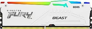 Оперативная память Kingston Fury Beast White RGB Expo 16GB DDR5-6000MHz (KF560C36BWEA-16)