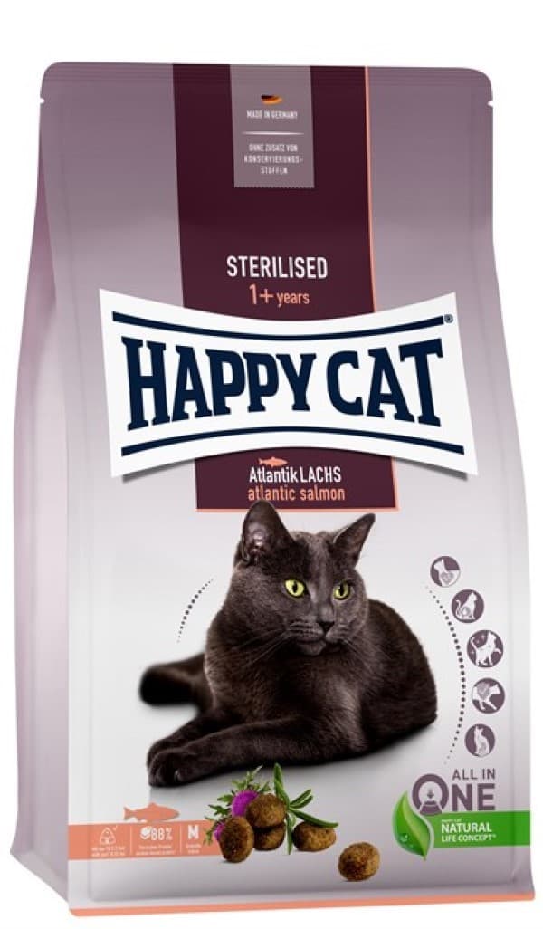 Нrană uscată pentru pisici Happy Cat Sterilised AtlantikLachs  10 kg