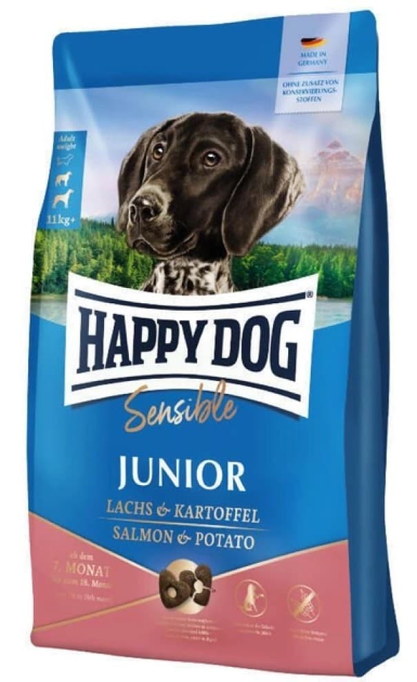 Hrană uscată pentru câini Happy Dog Junior Grainfree Salmon Sensible 10 kg