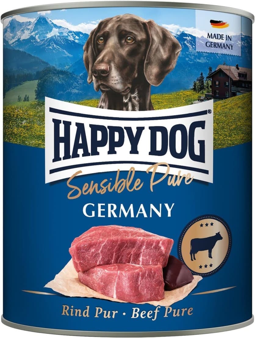 Влажный корм для собак Happy Dog Rind Pur beef Germany 800g