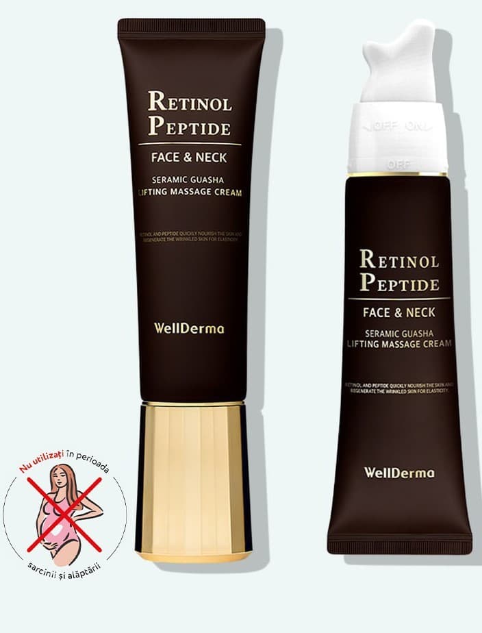 Крем для лица WELLDERMA Retinol Peptide Lifting Seramic Guasha Massage Cream