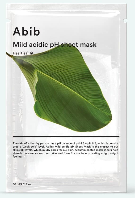 Masca pentru fata ABIB Mild Acidic pH Sheet Mask Heartleaf Fit