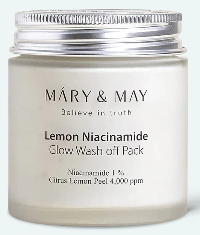 Masca pentru fata MARY & MAY Lemon Niacinamide Glow Wash Off Pack