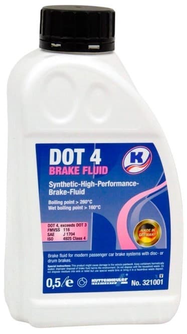 Тормозная жидкость Kuttenkeuler Brake Fluid Dot 4 0.5л (3627)