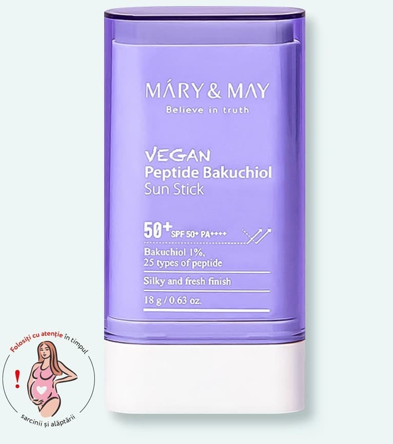  MARY & MAY Vegan Peptide Bakuchiol Sun Stick SPF50+ PA++++