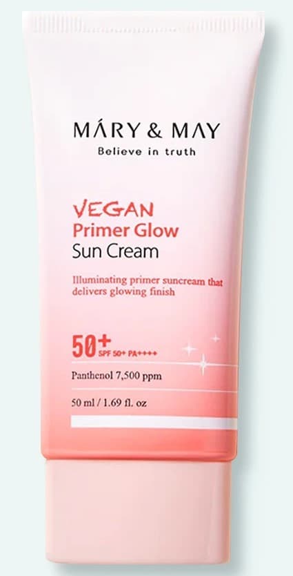  MARY & MAY Vegan Primer Glow Sun Cream SPF50+ PA++++