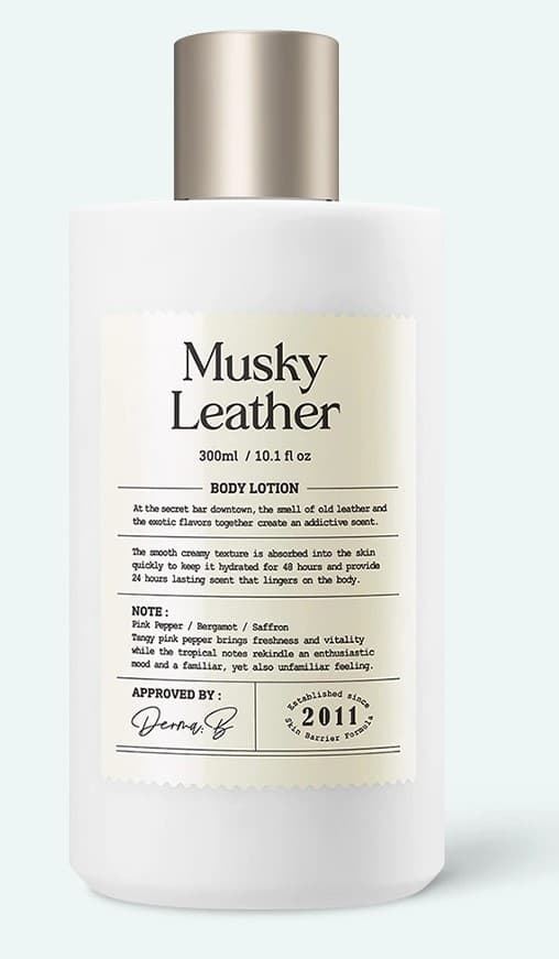 Lotiune pentru corp Derma:B Narrative Body Lotion Musky Leather