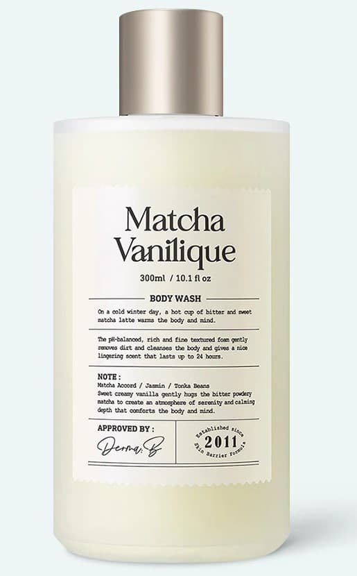 Gel de dus Derma:B Mood Narrative Matcha Vanilique Body Wash