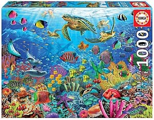 Пазлы Educa 1000 Tropical Fantasy Turtles