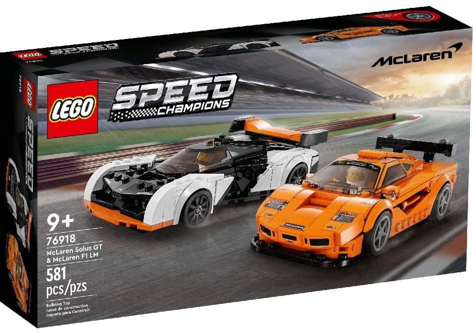 Constructor LEGO Speed Champions 76918 McLaren Solus GT & McLaren F1 LM