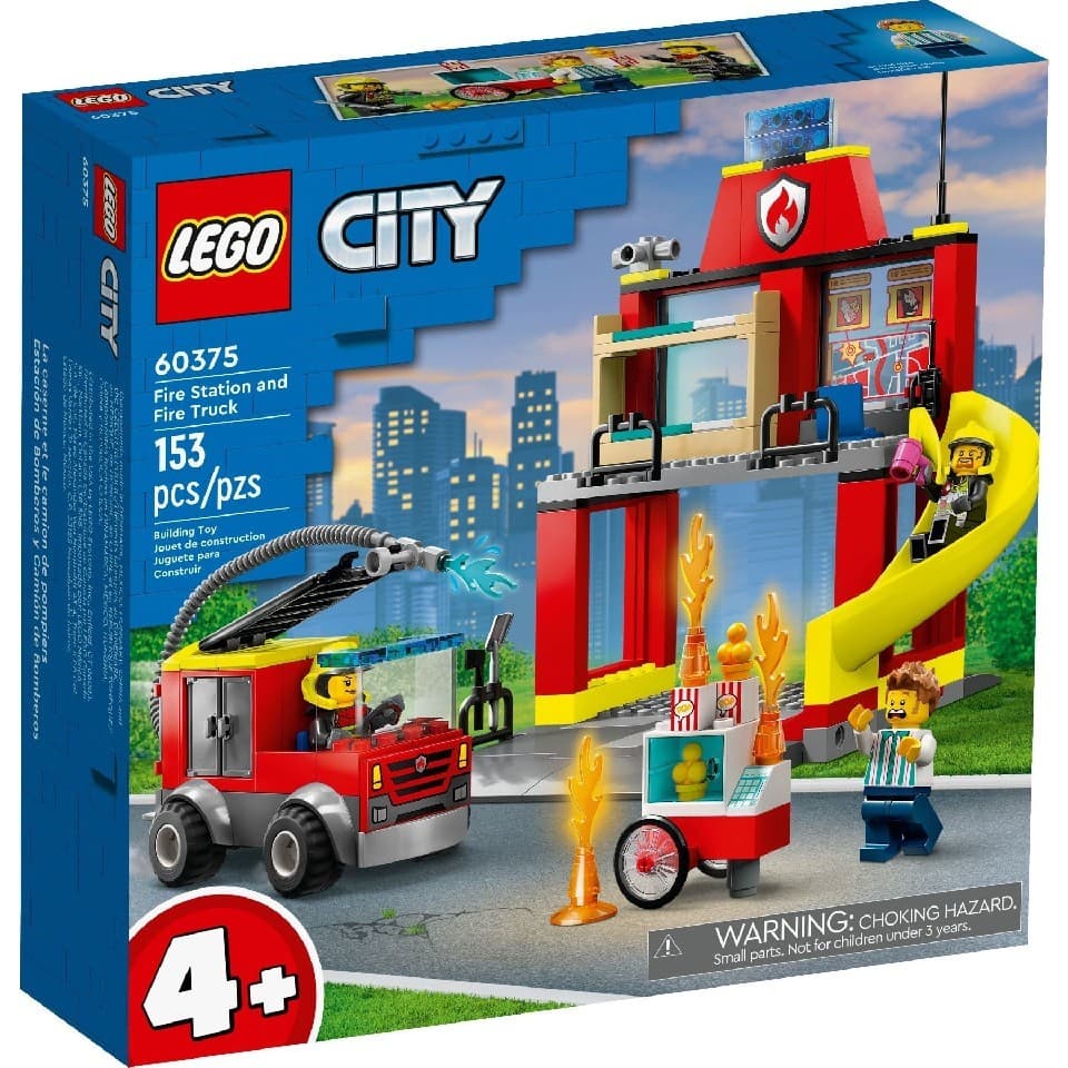 Constructor LEGO 60375 Fire Station and Fire Truck