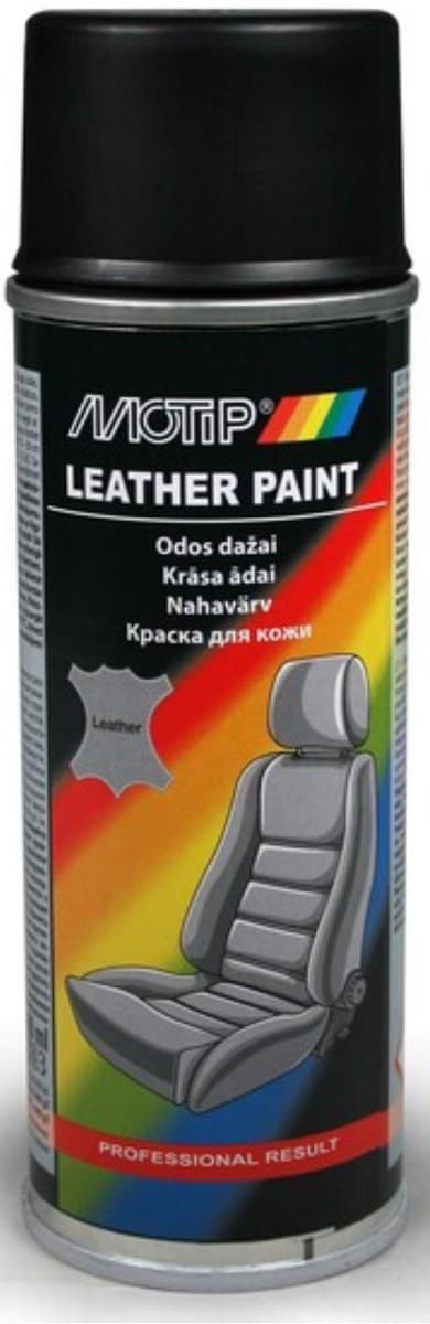 Автомобильная краска Motip Leather spray Black 200 мл (04230BS)