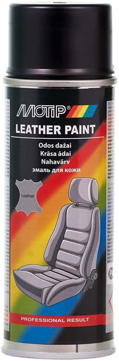 Автомобильная краска Motip Leatherspray Black 200 мл (04230BS)