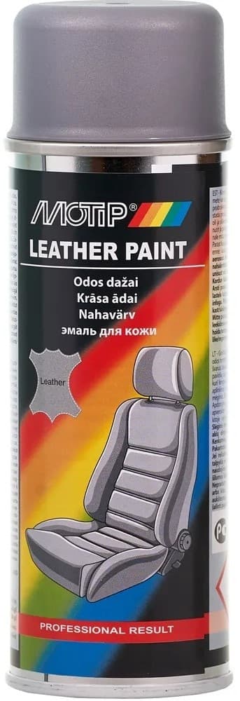 Автомобильная краска Motip Leather spray grey 200 мл (04232BS)