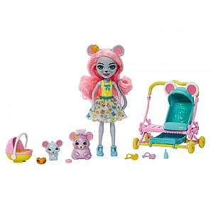 Фигурка Mattel Enchantimals Мышонок Маурия и семья