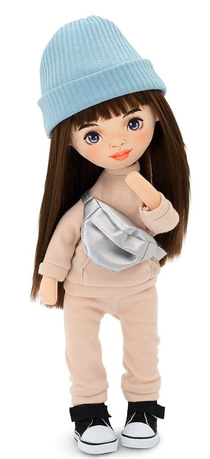 Papusa Orange Toys Sophie in a Beige Tracksuit SS03-27