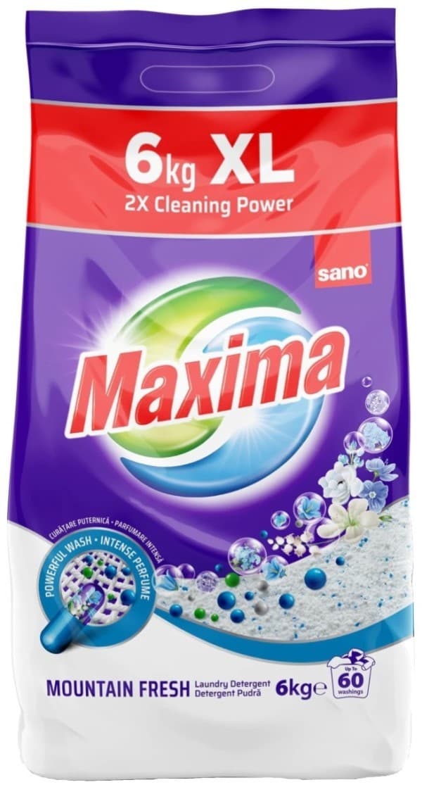 Стиральный порошок Sano  Maxima Mountain Fresh 6kg (992157)