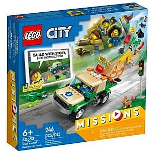 Constructor LEGO Missions Wild Animal Rescue Missions 60353