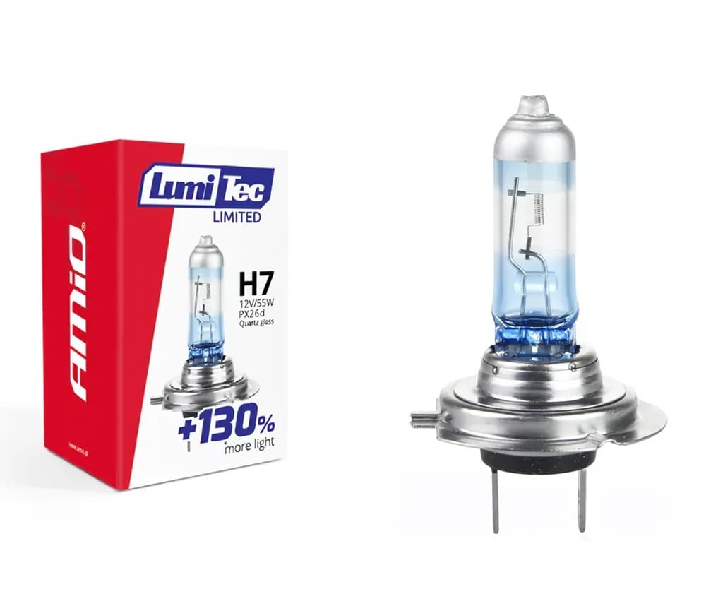 Lampă auto Amio H7 12V 55W LumiTec Limited +130% (02133)