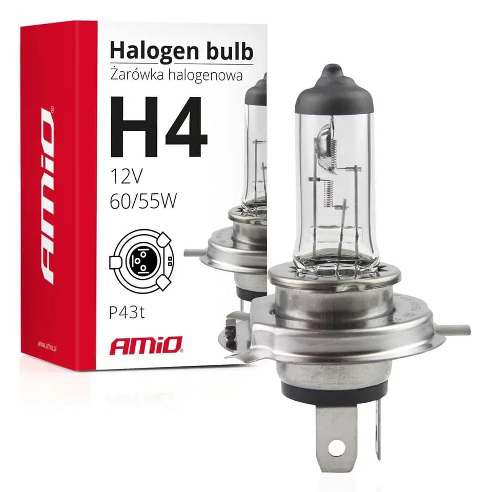 Lampă auto Amio H4 12V 60/55W (01268)