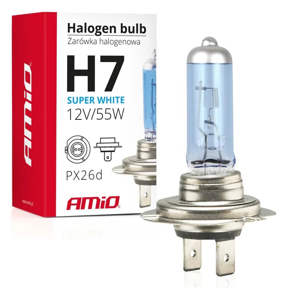 Lampă auto Amio H7 12V/55W Super White