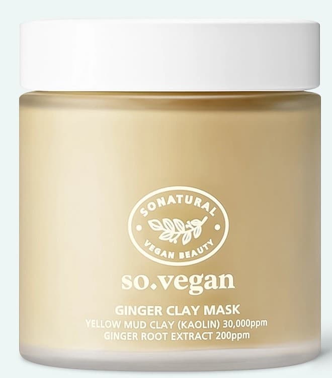 Маска для лица So Natural So Vegan Ginger Clay Mask