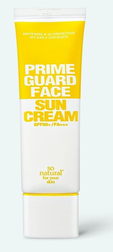  So Natural Prime Guard Face Sun Cream SPF50+ PA++++