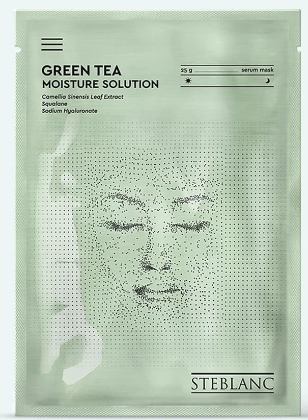 Masca pentru fata Steblanc Greentea Moisture Solution Serum Mask