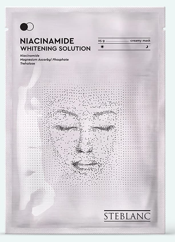 Маска для лица Steblanc Niacinamide Whitening Solution Creamy Mask