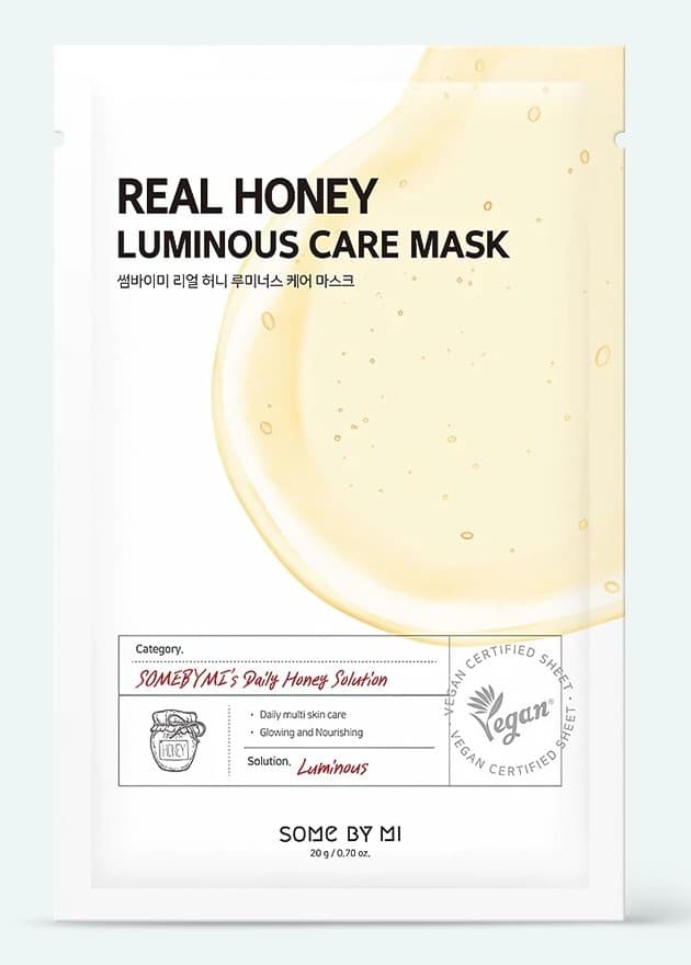 Маска для лица Some By Mi Real Honey Luminous Care Mask Sheet