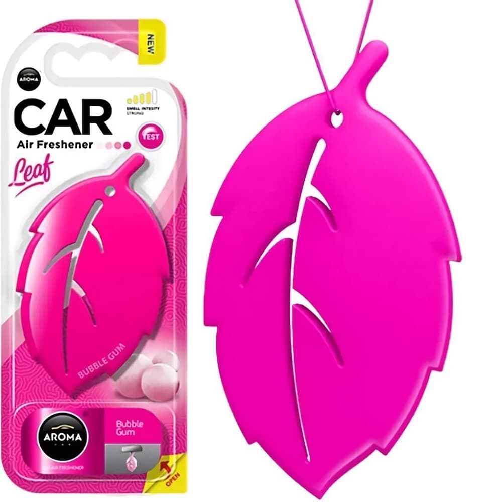 Автомобильный освежитель воздуха Aroma Car Leaf 3D Bubble Gum