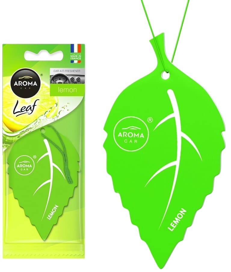 Odorizant de masina Aroma Car Leaf 3D Lemon