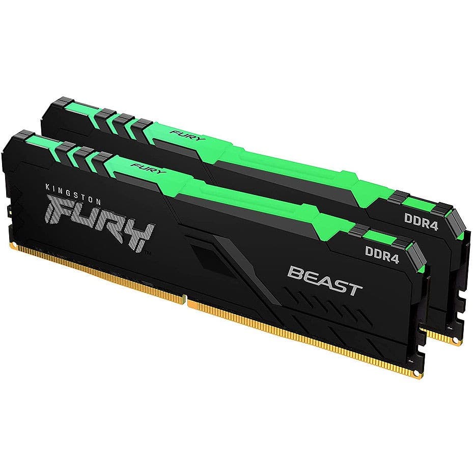 Оперативная память Kingston Fury Beast RGB 32GB DDR4-3600 (KF436C18BBAK2/32)