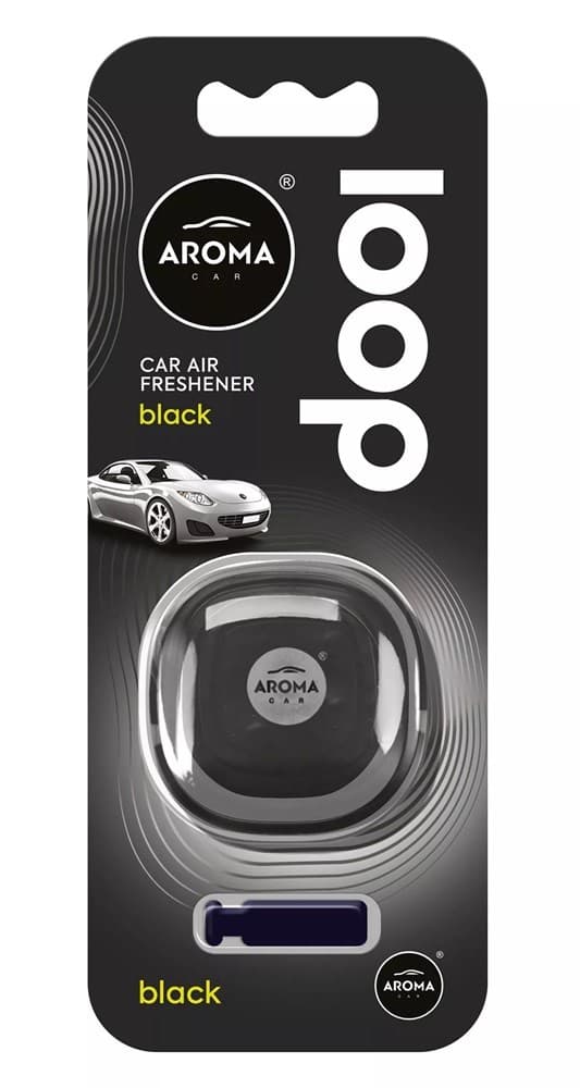 Автомобильный освежитель воздуха Aroma Car Loop Gel Black