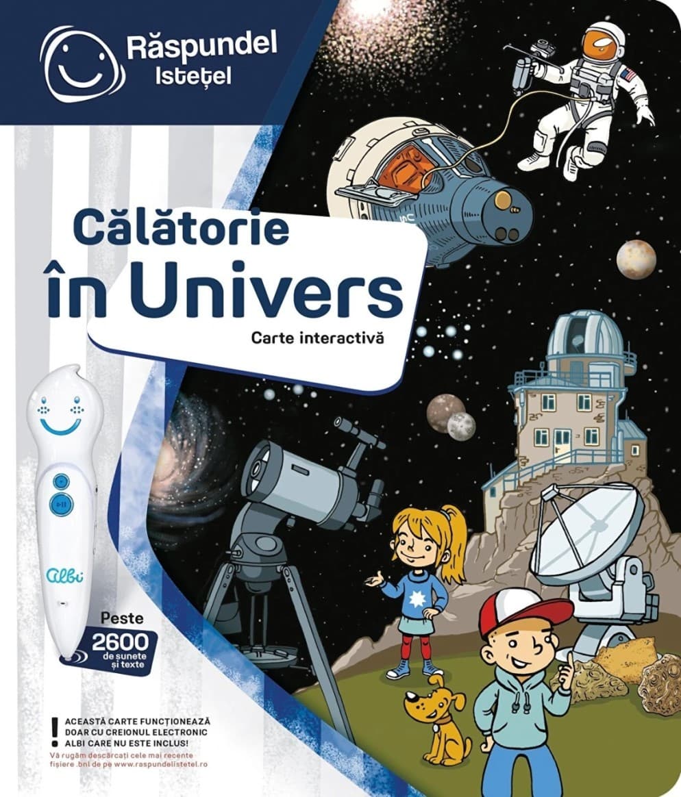 Carte educationala Raspundel Istetel Calatorie in Univers