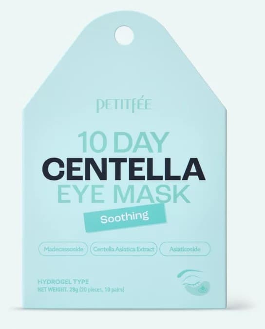 Patch-uri pentru ochi Petitfee & Koelf 10 Day Centella Eye Mask - Soothing