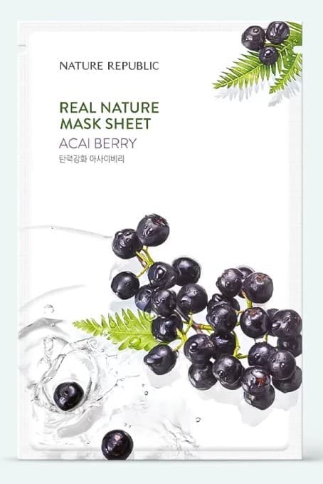 Masca pentru fata Nature Republic Real Nature Acai Berry Mask Sheet