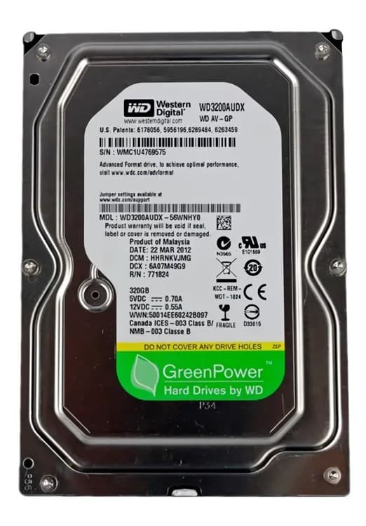 Жестки диск WESTERN DIGITAL WD5000AURX 500GB