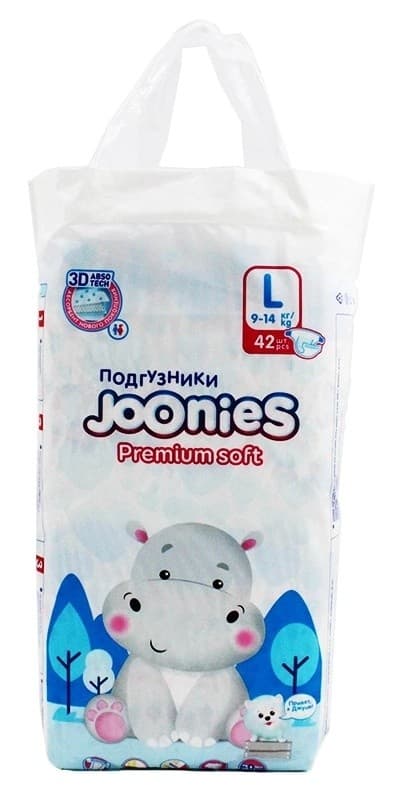 Scutece Joonies Premium Soft L 42pcs