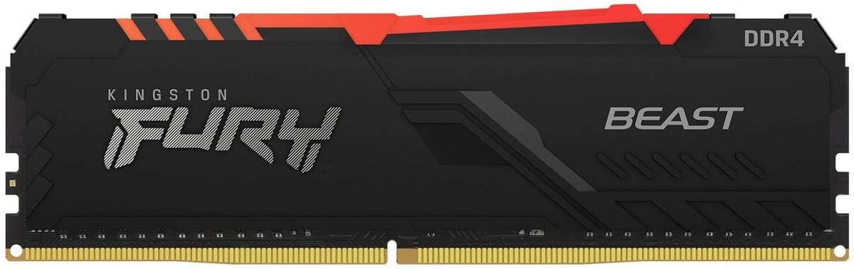 Оперативная память Kingston FURY Beast RGB 16GB (KF432C16BBA/16)