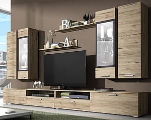 Стенка Helvetia Sarah №10 2.8m Sanremo Oak/Anthracite