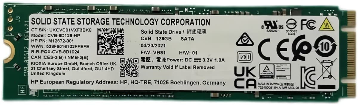 SSD Toshiba Kioxia 128GB (CVB-8D128-HP)