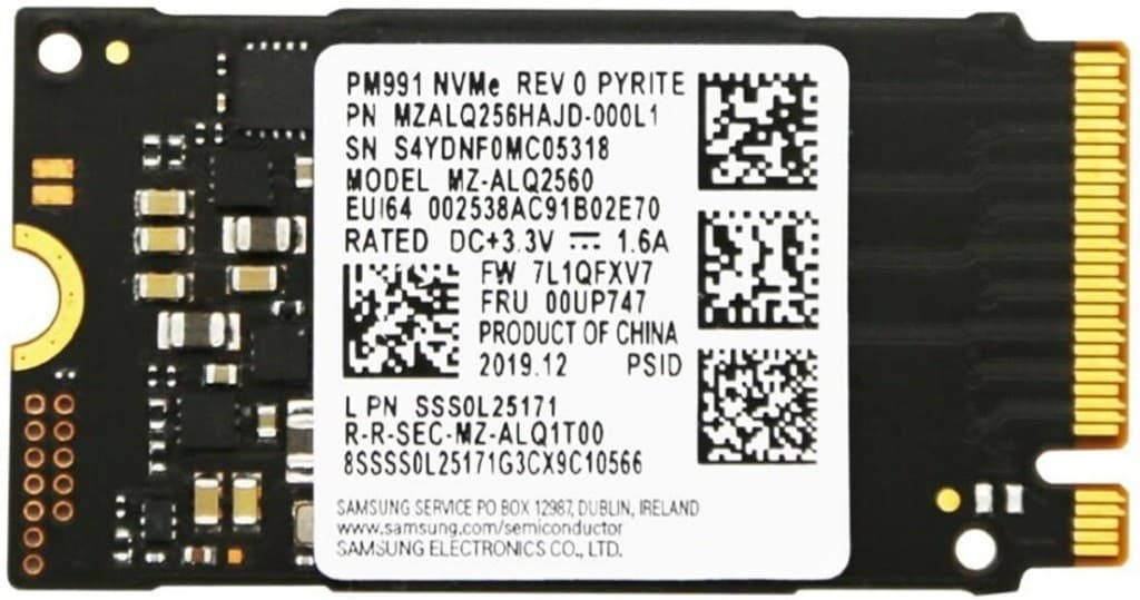 SSD Samsung PM991 256ГБ (MZALQ256HAJD-000L2)