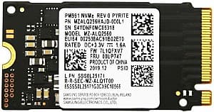 SSD Samsung PM991 256ГБ (MZALQ256HAJD-000L2)