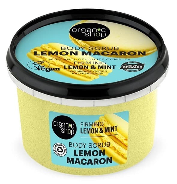 Скраб для тела Organic Shop Lemon Macaron Firming Body Scrub