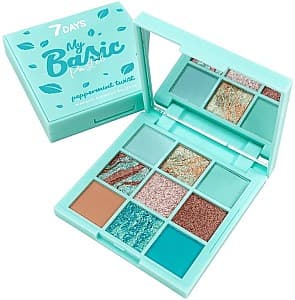 Fard pentru pleoape 7DAYS My Basic Pastel/102 Peppermint Twist